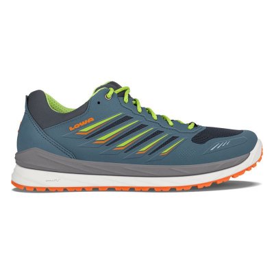 Lowa | Herren Axos GTX Lo – Stahlblau/Limette | Schneller Versand