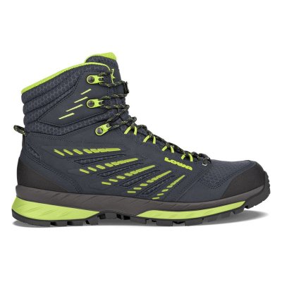 Lowa | Herren Trek Evo GTX Mid, Marineblau/Limette | Schneller Versand