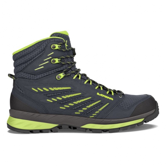 Lowa | Herren Trek Evo GTX Mid, Marineblau/Limette | Schneller Versand