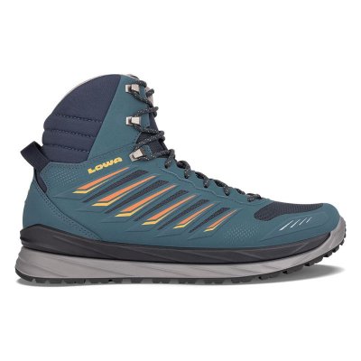 Lowa | Herren Axos GTX Mid, Stahlblau/Orange | Schneller Versand