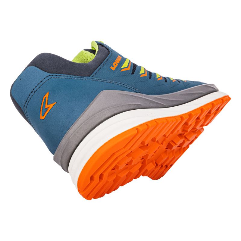 Lowa | Herren Axos GTX Lo – Stahlblau/Limette | Schneller Versand
