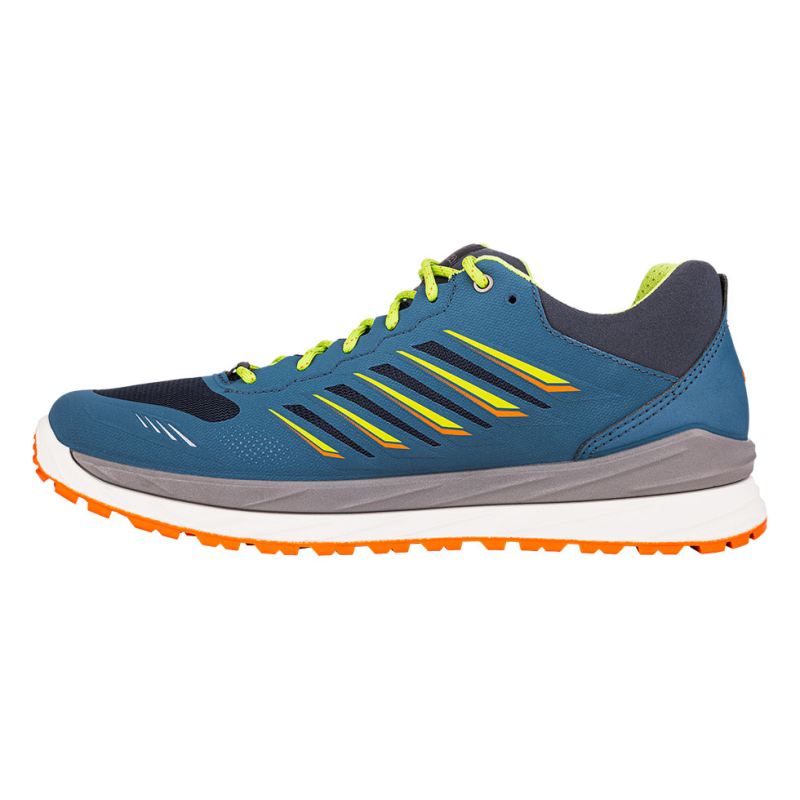 Lowa | Herren Axos GTX Lo – Stahlblau/Limette | Schneller Versand