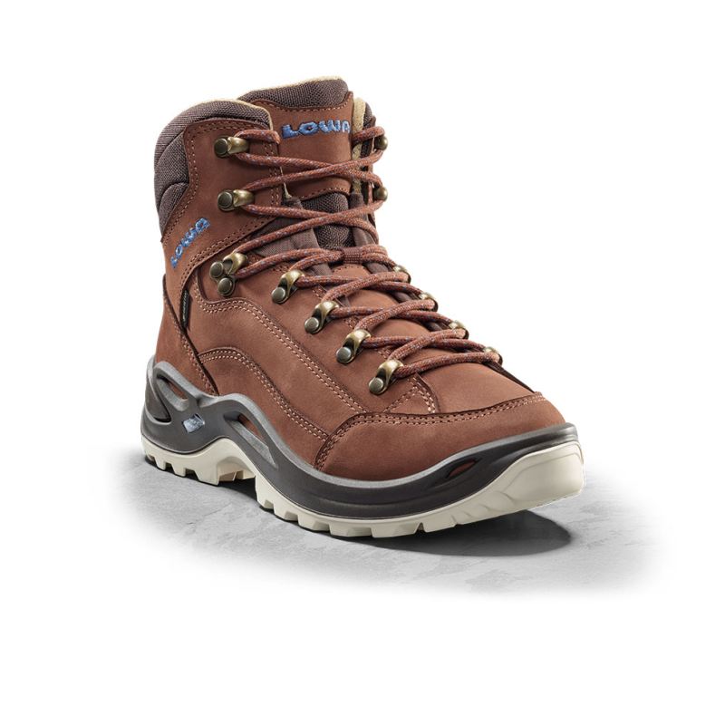 Lowa | Damen Renegade GTX Mid Ws – Mahagoni/Marineblau | Sofort lieferbar