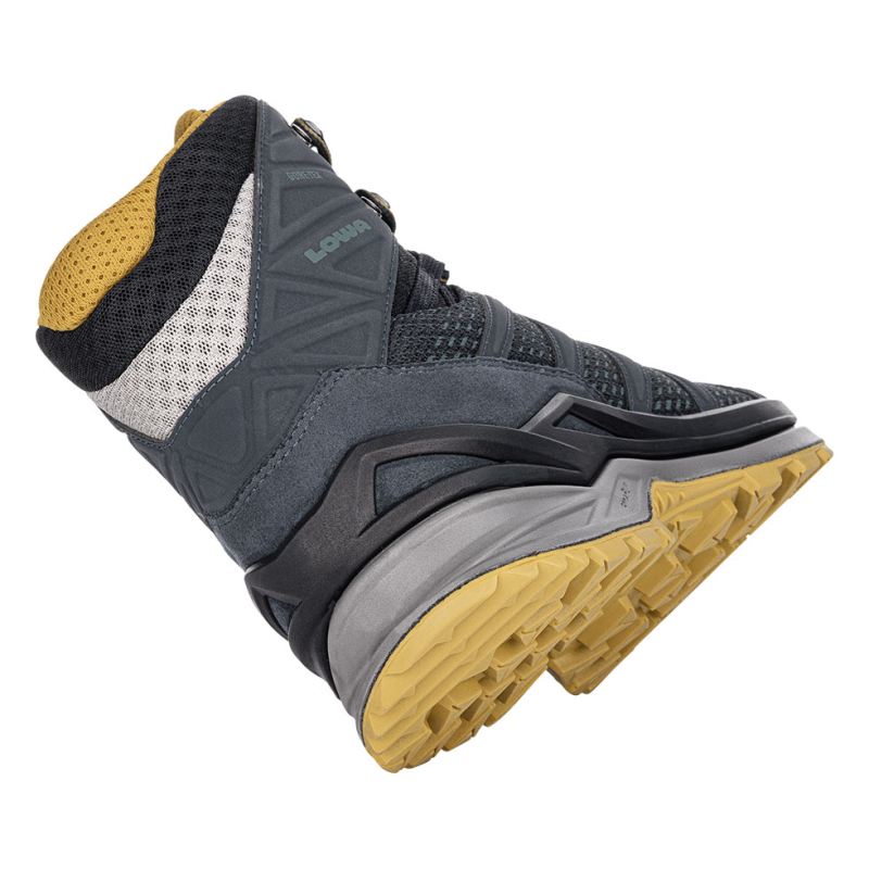 Lowa | Innox Pro GTX Mid, Herren, Stahlblau/Senfgelb | Sofort lieferbar