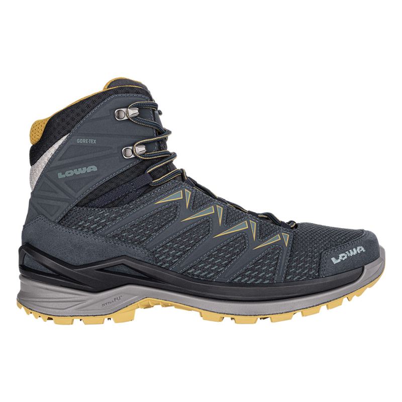 Lowa | Innox Pro GTX Mid, Herren, Stahlblau/Senfgelb | Sofort lieferbar