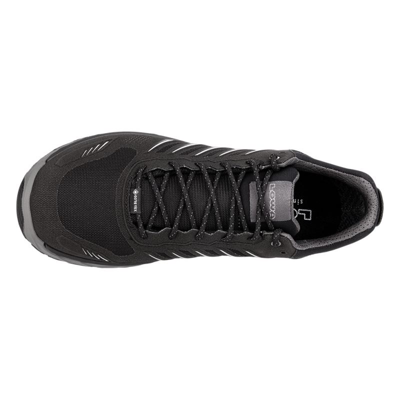 Lowa | Herren Axos GTX Lo, Schwarz/Grau | Schneller Versand