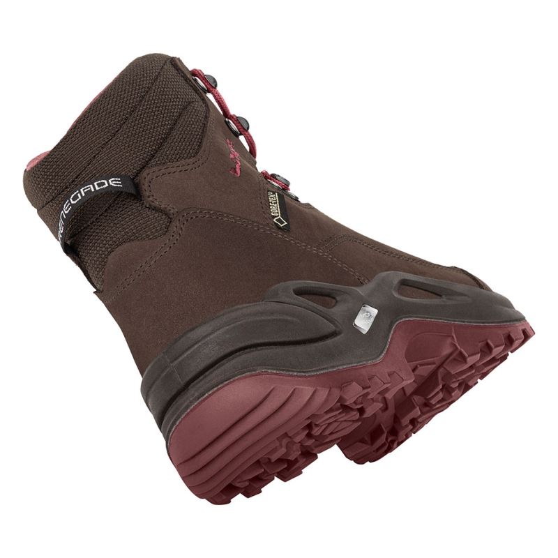 Lowa | Renegade GTX Mid Ws für Damen, Espresso/Beere | Sofort lieferbar