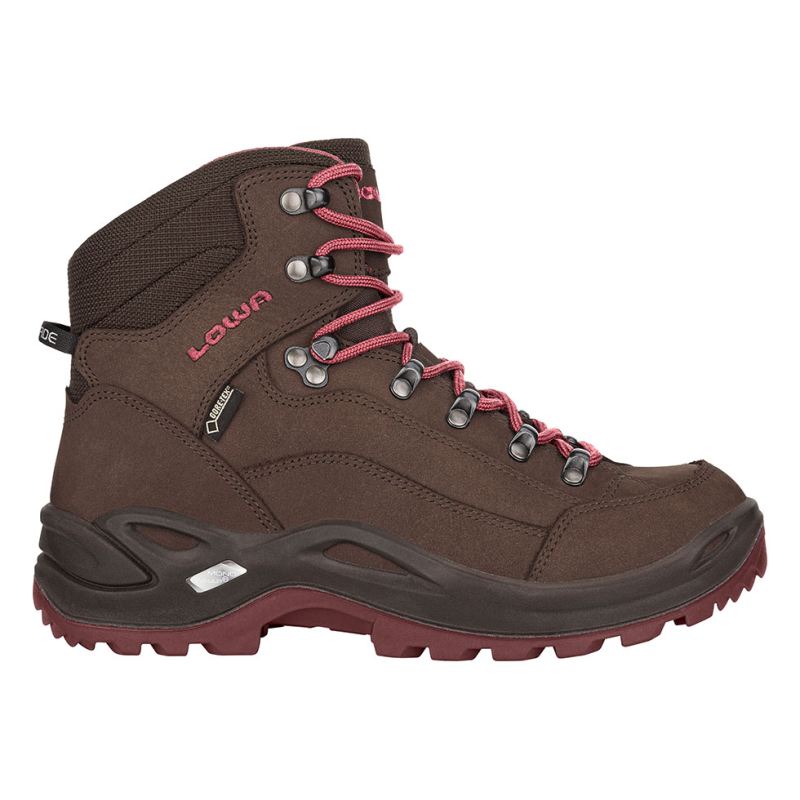Lowa | Renegade GTX Mid Ws für Damen, Espresso/Beere | Sofort lieferbar