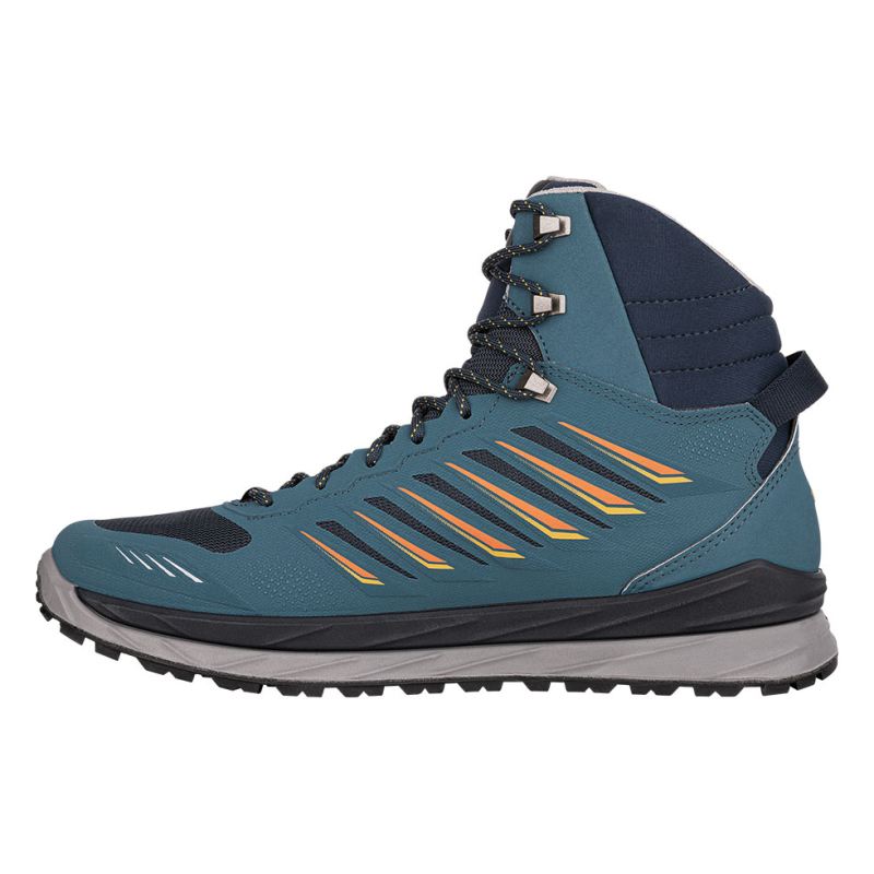 Lowa | Herren Axos GTX Mid, Stahlblau/Orange | Schneller Versand