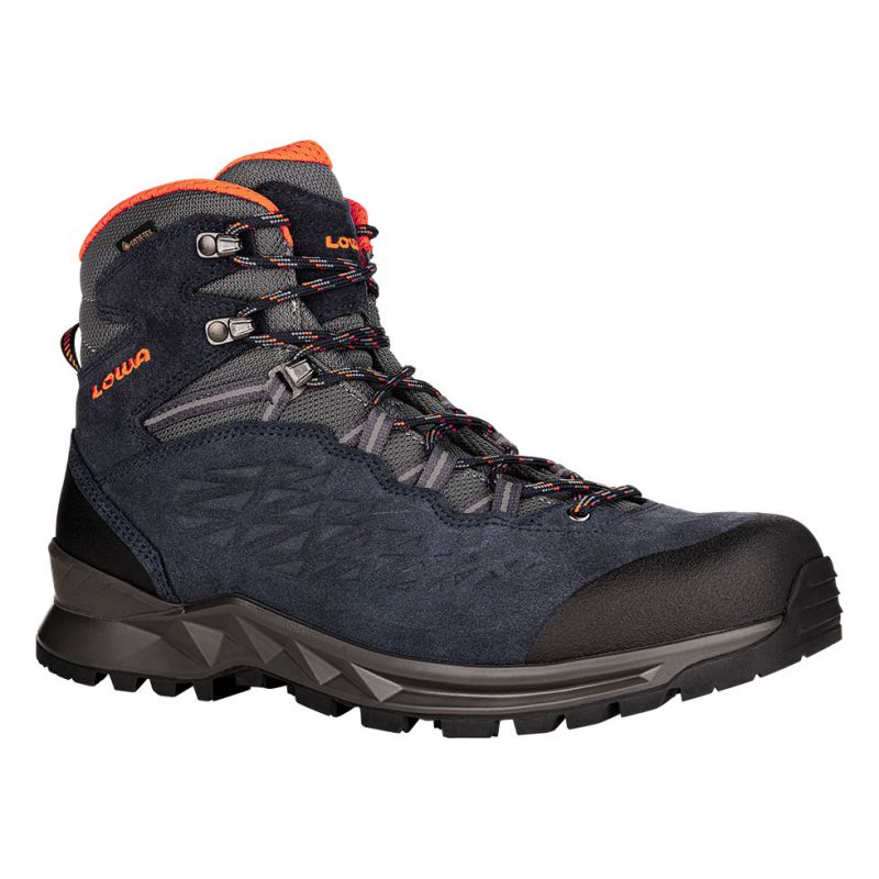 Lowa | Herren Lowa Explorer II GTX Mid, Marineblau/Orange | Schneller Versand
