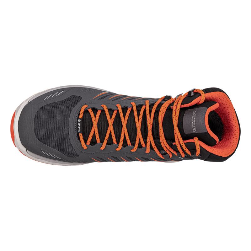 Lowa | Herren Axos GTX Mid, Graphit/Flame | Schneller Versand