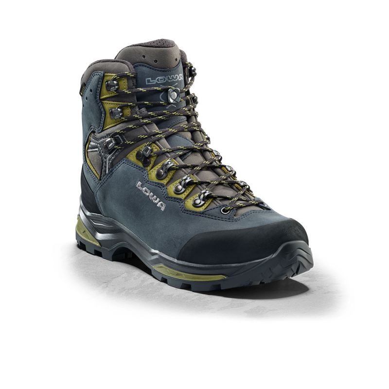 Lowa | Herren Camino Evo GTX – Stahlblau/Kiwi | Schneller Versand
