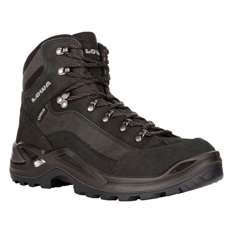 Lowa | Herren Renegade GTX Mid, Tiefschwarz | Schneller Versand